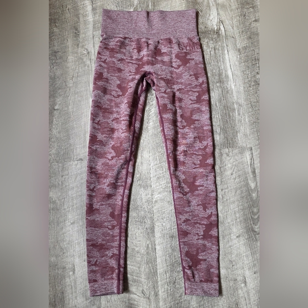 Gymshark Purple Camouflage Leggings